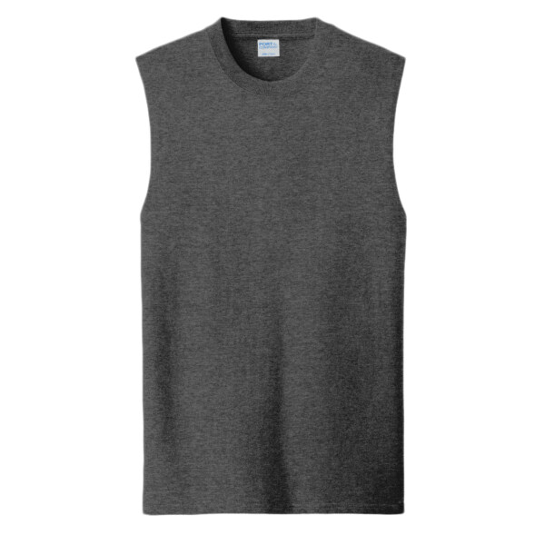 Custom No Minimum Port & Company Core Cotton Sleeveless Tee PC54SL Front View