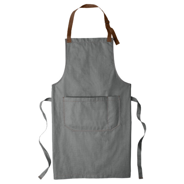 Custom No Minimum Port Authority Marketing Full Length Bib Apron A800 Front View
