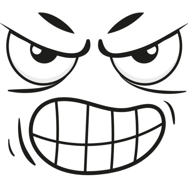 Cartoon Angry Face 4 Thumbnail