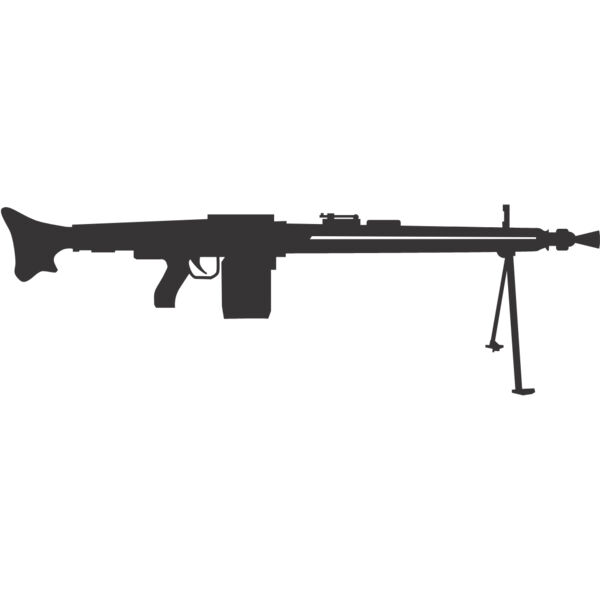 Machine Gun Silhouette 14 Thumbnail