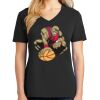 Ladies Core Cotton V-Neck Tee Thumbnail