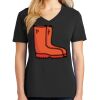 Ladies Core Cotton V-Neck Tee Thumbnail
