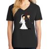 Ladies Core Cotton V-Neck Tee Thumbnail
