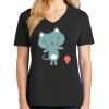 Ladies Core Cotton V-Neck Tee Thumbnail