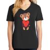 Ladies Core Cotton V-Neck Tee Thumbnail