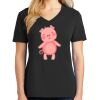 Ladies Core Cotton V-Neck Tee Thumbnail