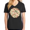 Ladies Core Cotton V-Neck Tee Thumbnail